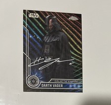 Hayden Christensen 2023 ToppsChrome Star Wars #15 Black Wave Refractor Autograph picture