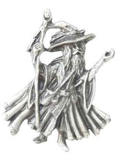 Merlin Handcrafted From English Pewter Brooch  picture