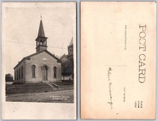 RPPC First Baptist Church Washington Indiana Photo Postcard picture