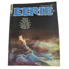 VTG 1966 Warren Eerie #7 Frank Frazetta Painted Cover Horror Adventure Magazine picture