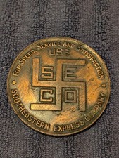 Vintage 1920s 30's Southeastern Express Company Advertising Paperweight   picture