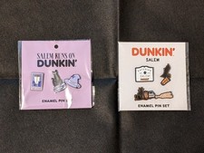 2025 & 2026 Salem Runs On Dunkin - (2) Enamel Pin Set Of 3 Pins - Halloween New picture