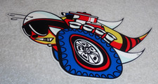 VINTAGE DODGE SCAT PACK SUPER BEE 1' ENAMEL METAL DEALER TRUCK GASOLINE OIL SIGN picture