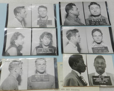 6 - 1950s - 1960s B/W Booking Mug Shots Original Louisville KY Police Dept C64JJ picture