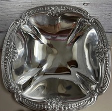 NEW PEWTER Vintage Juan Vela Studio Serving Bowl, by Wilton Armetale 9x9” Silver picture