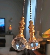 2 Vtg Crystal Glass 1 1/2