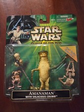 2001 Hasbro Star Wars Fans' Choice Figure #2 Amanaman with Salacious Crumb picture