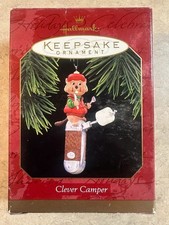 Hallmark Keepsake Ornament 1997 Clever Camper Bear picture