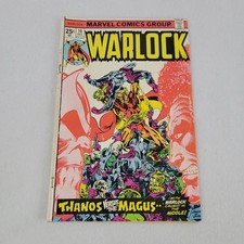 Warlock 10 Marvel Comics 1975 Thanos vs Magus Jim Starlin Gamora Pip the Troll picture