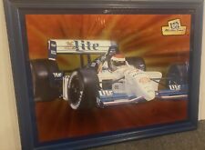 Miller Lite Indy Race Formula 1 Holographic Framed Picture Rare From 1998 picture