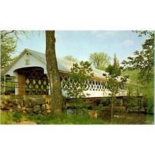 Ashuelot Winchester Gothic Architecture NH Vintage Covered Bridge Postcard PC13 picture