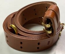 US 1907 Leather Rifle Sling - World War I & II Kerr Co 1917 Reproduction  NEW picture