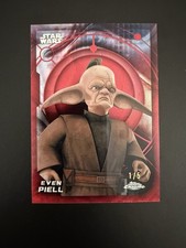2026 Topps Chrome Star Wars Even Piell Red RayWave Refractor /5 #184 picture