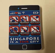 Singapore Is A 'Fine' City Magnet Souvenir picture