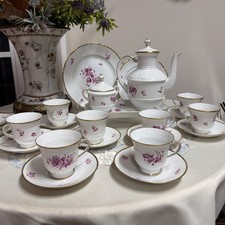 BING & GRONDAHL TEA/COFFEE SET FOR 8 HAND PAINTED MEISSEN STYLE 1920s DENMARK picture