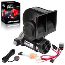 150dB 12V Electric Train Air Horn Kit for Trucks Cars Button Wiring Harness picture