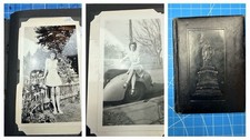 Vintage 1940s Photo Album • 60+ Original Black & White  • Pin-Up, Cars, Pets picture
