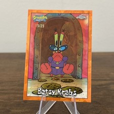 2025 Topps Chrome Sapphire SpongeBob Betsy Krabs Orange /25 #20 picture