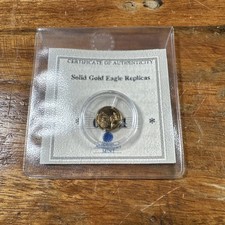 American Mint Solid Gold Eagle Replica 2003 Double Eagle 11mm picture
