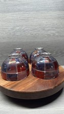 Rare Vtg Set of 4 Westmoreland Stained Glass Fairy Lamp Replacement Shades  picture
