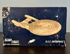 VTG 1983 Star Trek U.S.S. ENTERPRISE Pewter Bronze Statue R.S. Owens Pls Read👇 picture