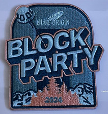 ultra-rare Blue Origin ‘Block Party’ 2024 Embroidered Patch picture