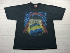 Vintage 90s Disney Designs Twilight Zone Tower of Terror Black T-Shirt, Adult XL picture