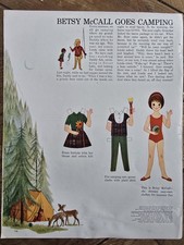 1963 Betsy McCall Goes Camping Paperdoll Paper Doll Vintage Ad  picture