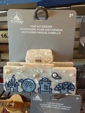 Disney Parks 2026 WDW Four Parks Magic Kingdom Hollywood Epcot Hair Clip New picture