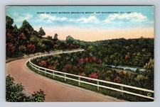 Shakertown KY-Kentucky, Scenic View on Road, Vintagecard picture