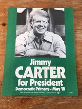 Original President Jimmy Carter Campaign Flyer Brochure 1976 Democratic Primary picture