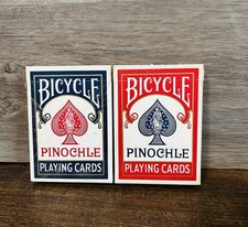 Vintage 1970’s Bicycle Pinochle Playing Cards Two Pack picture