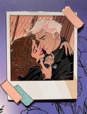 Harry Potter Hermione Granger Draco Malfoy petrichor.fae Dramione Polaroid pin picture