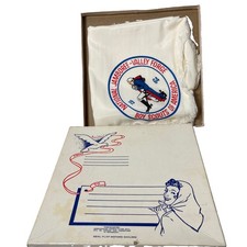 VTG 1964 Boy Scouts America National Jamboree Valley Forge Souvenir Scarf Boxed picture