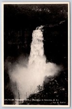 Antique Colombia Postcard BOGOTA Salto de Tequendama Falls RPPC picture