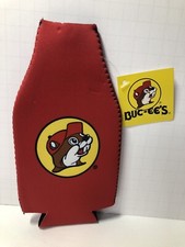 Buc-ee's Travel Center Red Bottle Insulator Cooler Sleeve- Bucky Beaver Logo New picture
