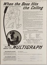 1921 Print Ad Multigraph Printing Machine for the Office Cleveland,Ohio picture