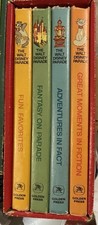Vintage The Walt Disney Parade Fun Fact Fantasy Fiction Book Set of 4 w/slipcase picture