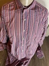 Etro Men's Shirt Size 44 Button Up Longsleeve Stripe Italy picture