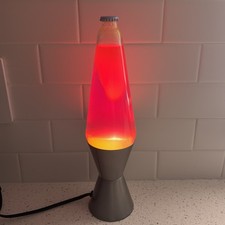 Vintage Schylling Lava Lamp Red Orange Psychedelic Hippie Retro Mood Light picture