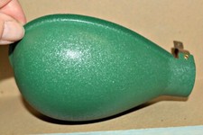 VINTAGE Eagle Metal HALF HAND SHADE for Brass Socket Green Enamel White NEW 521E picture