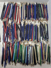 Lot Approx. 150 Vintage Advertising Collectible Pens w/Erasers Gas Bank Farm + picture