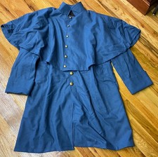 CIVIL WAR US UNION YANKEE INFANTRY SKY BLUE WOOL GREATCOAT OVER COAT-LARGE 42,44 picture