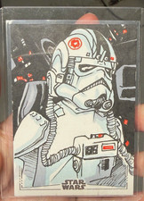 Topps chrome 2026 Star Wars Stormtrooper Artist Signature Sketch Card picture