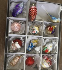Vtg Inge-Glas The Bride's Tree Ornaments Different From Others Online Set of 12 picture