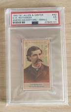1887 N1 Allen & Ginter American Editors #42 O.H. ROTHAKER PSA 5 EX picture