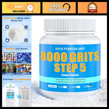 Premium Polishing Grits 8000 - Aluminum Oxide, Step 5 Tumbling Media for Stones picture