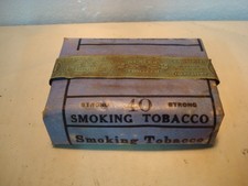 VINTAGE ADVERTISING EMPTY CANADIAN 40 STRONG  TOBACCO PAPER   1936 picture