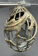 John Hardy Sterling Silver Dragon Christmas Ornament Rare 37 Grams G15 picture