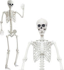 7.9Ft/240Cm Halloween Giant Skeleton Life Size Skeleton Full Body Plastic Human picture
